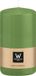Wiedemann Bougie cylindrique/bougie pilier - Vert clair - 12 x 6 cm - 33 heures de combustion