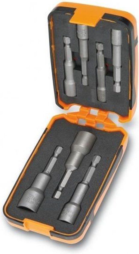 Beta Dopsleutelbits - 7-delig - Opname 1/4" - Magnetisch