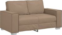 vidaXL Loveseat Cappuccino Kunstleer 160 cm