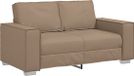 vidaXL Loveseat Cappuccino Kunstleer 160 cm