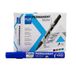 Plus Office Permanente markers, verpakking met 12 permanente markers met conische punt van 1,3 mm, water- en lichtbestendig, permanent voor beschrijven, markeren en tekenen (blauw)