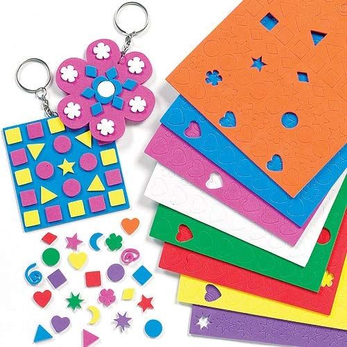 Baker Ross ET100 Grote verpakking mini schuimrubberen stickers - 1200 stuks