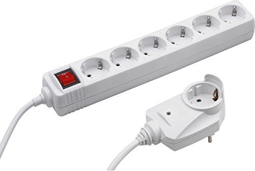 Meister Stekkerdoos 6 Plus 1 - 2 m - 6+1 - Wit