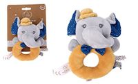 DODO D'AMOUR Knuffel Rammelaar Olifant 022291 Mosterdgeel Fleece