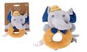 DODO D'AMOUR Knuffel Rammelaar Olifant 022291 Mosterdgeel Fleece