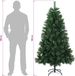 vidaXL Kunstkerstboom 180 cm PVC en Metaal Groen