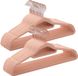 Songmics Porte-manteaux en velours 30 pièces - Rose clair