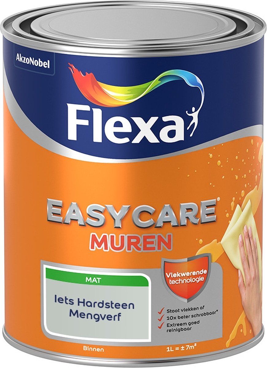 FLEXA Easycare Muurverf - Mat - Iets Hardsteen - 1 liter