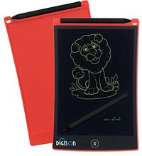 digison DS-9000 LCD 8,5 inch schrijftablet/grafische tablet/schrijfbord (rood, incl. pen)