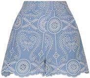 Lofty Manner RD42 Short Solee Broderie Blauw / Navy Katoen M
