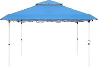 Bolt Edge Gazebo - Pavillon - Tente de réception pliable - Tente de plage - Convient pour terrasse, jardin et fêtes - 3,6 x 3,6 mètre - Bleu - Résistant à l'eau et aux UV - Hauteur réglable