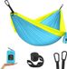 Sans marque Mini Hamac pour Enfants Camping Portable Filles Garçons Sac à dos Ultraléger avec Sangle - Bleu Ciel