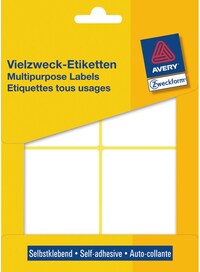 Avery Universele Etiketten - wit - 80,0 x 54,0 mm - permanent klevend