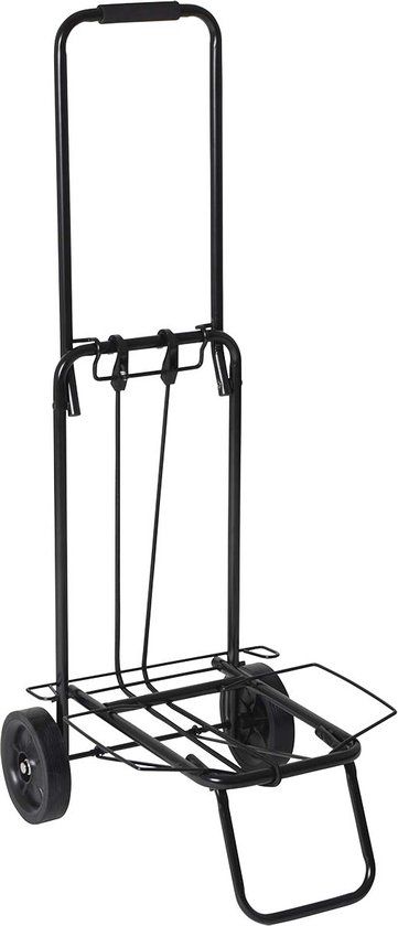 Bo-Camp Bagagetrolley - Inklapbaar - Zwart - 35 kg