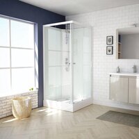 Van Marcke Khone III Douchecabine - 80x80cm - Mat Wit