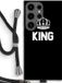 Case Company® - Samsung Galaxy S24 Ultra Case with Cord - King Black