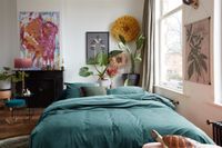 At Home by BeddingHouse Tender dekbedovertrek - Effen - Lits-Jumeaux - 240x200/220 - Blauw Groen