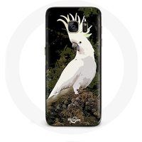 Maniacase Hoesje voor Samsung Galaxy S7 Cacatoes wit papegaaien op de boom
