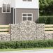 vidaXL Gabions - 9 pieces - arched - 200x50x120/140 cm - iron