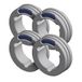 GYS - Set van 4 Twin-wielen type F - voldraad Allu Ø0.8/1.0 (blauw/rood) - 061897