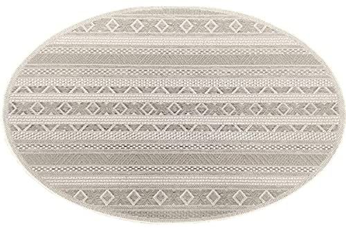 the carpet Calgary - robuust outdoor tapijt, modern design, weerbestendig en uv-bestendig, beige, 160 x 160 cm