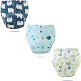 Merkloos / Sans marque FORIOUS Set van 3 oefenbroekjes, zindelijkheidstraining, luierbroekjes, oefenen met zindelijkheid, voor jongens en meisjes, 4-6 jaar