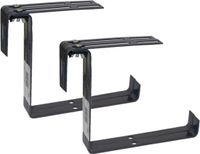 Geli Support de balcon - 4x - pour garde-corps jusqu'à 14 cm - anthracite