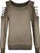 Outer Vision Sweat Shirt Gills Dames Sweatshirts - bruin - S