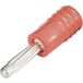 Schnepp ÜS 4020 rt Overgangsstekker Stekker 4 mm - Bus 2 mm Rood