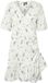 VERO MODA VMPAGE SS WRAP SHORT DRESS WVN GA Mini jurk Dames XS Polyester/Elastaan Print Birch Lente/Zomer 2024