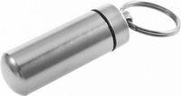 Merk onbeke Horend Goed Pillendoosje | Onderweg | Sleutelbos | Waterdicht | Zilver | klein 4 cm