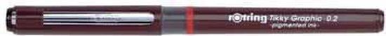 Rotring Tikky Graphic Fineliner - 0.2mm - Black