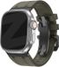 Bandz Siliconen band 'Luxe Liquid' - Bruin met zwarte connectors