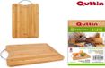 Quttin bamboe snijplank groot met handvat 39,5 x 30 x 1,5 cm