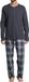 SCHIESSER Pyjama lang 'Night & Home' donkerblauw
