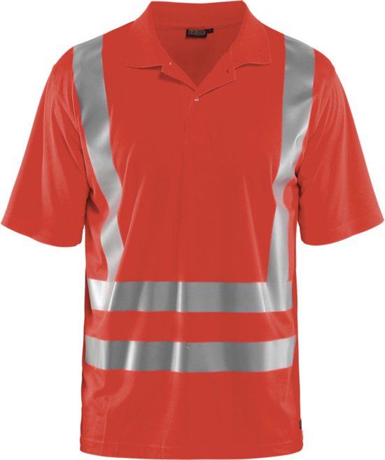 Blakläder Blåkläder 3391-1011 Poloshirt High Vis Fluor Rood maat XL