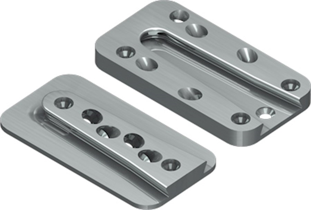 GB Sherpa GB09125261 blinde houtverbinding 150x80x18 100x180 aluminium | 4 stuks