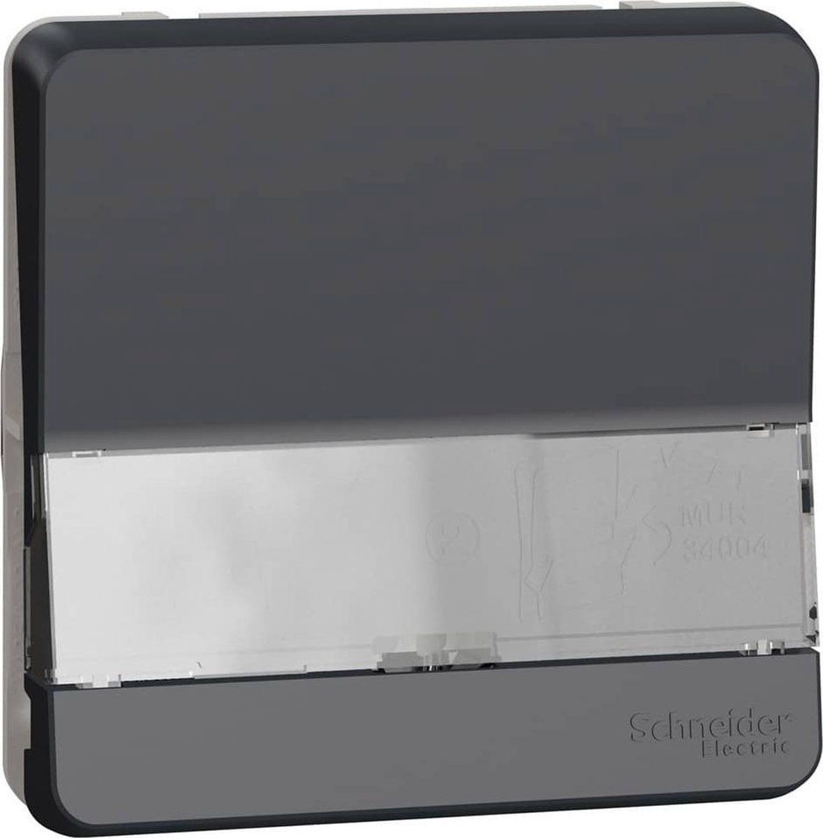 SCHNEIDER ELECTRIC Mur34029 Knop met portaetiqueta, grijs