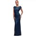Goddiva Robe longue à paillettes dos nu pour femme