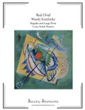 Red Oval Cross Stitch Pattern Book - Wassily Kandinsky