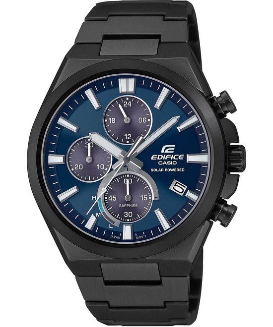 Casio Edifice EFS-S630DC-2AVUEF Men's Watch - Steel - Black - Ø 44 mm
