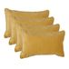 Atmosphera Bank/sierkussens Sophia - 4x stuks - 30 x 50 cm - polyester met rits