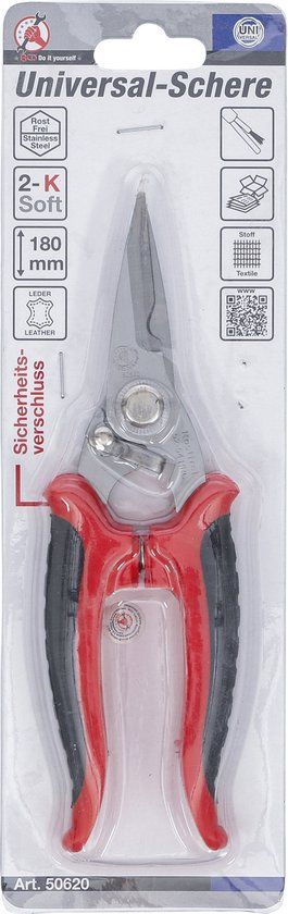 BGS 50620 - Universele schaar - 180 mm - RVS