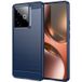 Realme Coque pour Realme GT 7 / GT 7T 5G - housse etui silicone gel carbone + verre trempe - BLEU FONCE