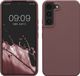 kwmobile Samsung Galaxy S22 hoesje met siliconen coating - Druivenblauw