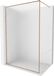 Mexen Kioto-F paroi de douche Walk-in avec cadre 140 x 202, verre dépoli 8 mm, cuivre brossé