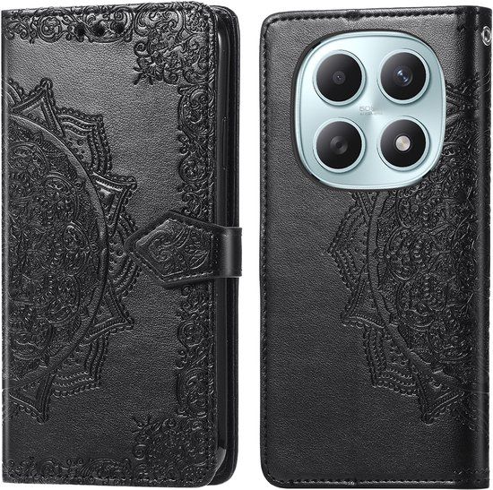 imoshion Hoesje - Geschikt voor Xiaomi Redmi Note 15 (4G) - Mandala Bookcase - Zwart