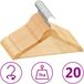 vidaXL - 20-delige Kledinghangerset - Anti-slip - Hardhout