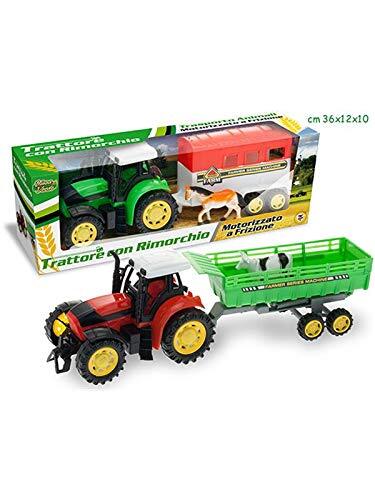 Teorema Giocattoli Teorema 3.TE63814 Tractor met hanger, meerkleurig