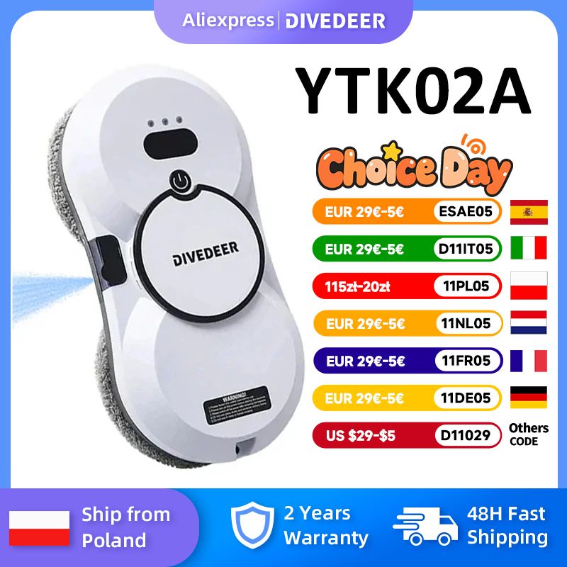 DIVEDEER Raamreinigingsrobot
